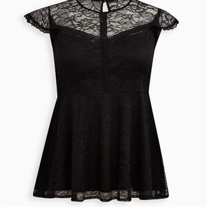 Torrid Black Lace Mini Dress